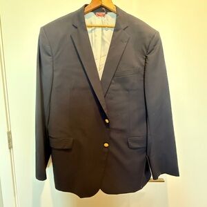 Brooks Brothers Navy Blazer with Brass Buttons